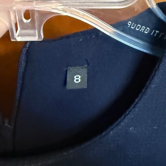 Navy Blue Midi Dress - Picture 3 of 4